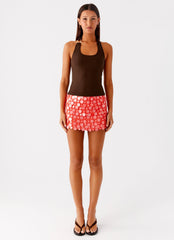 Nera Halter Top - Chocolate