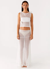 Velli Crochet Top - White