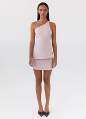 Zeina One Shoulder Top - Pink