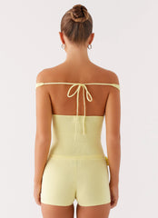 Aliah Knit Top - Yellow