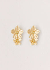 Lola Love Flower Earrings - Gold