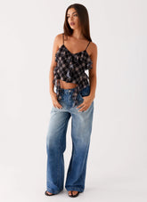 Midwest Low Rise Denim Jeans - Powder Wash Blue
