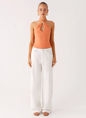Kirra Halter Top - Peach