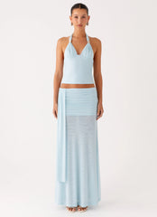 Blaze Halter Top - Blue