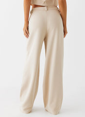 Midnight City Suit Pants - Beige