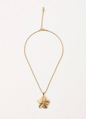 Hibiscus Gold Necklace - Gold