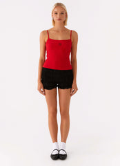 Signature Monogram Cami - Red