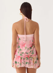 Telling You Mini Dress - Blooming Spring