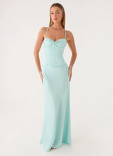 Merritt Maxi Dress - Aqua