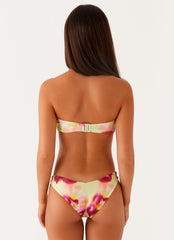 Delta Bandeau Bikini Top - Green Tropical