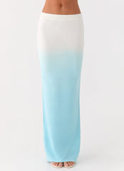 Deep Sea Kiss Maxi Skirt - Blue Ombre