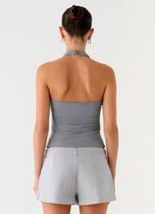Oslo Mini Shorts - Grey