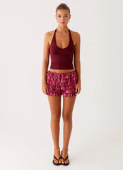 Entertain Me Bloomer Shorts - Lavender Lagoon