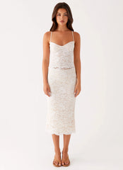 Crystal Clear Lace Top - Ivory
