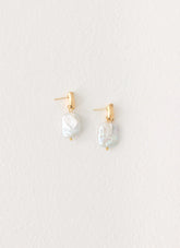 Soft Ember Earrings - Pearl
