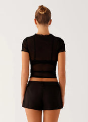 Dalton Mesh T-Shirt - Black