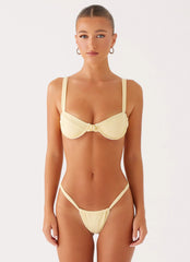 Gala Underwire Bikini Top - Yellow