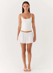 Sugar Talking Mini Skort - White