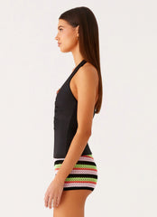 Diego Halter Top - Black