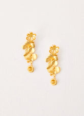 Golden Petal Earrings - Gold
