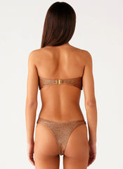 Sun Spell Bikini Bottom - Gold