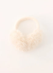 Collina Faux Fur Ear Muffs - Cream
