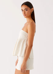 Cassie Tube Top - Oat
