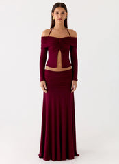 Thorness Long Sleeve Top - Plum