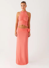 Jayce Halter Top - Salmon
