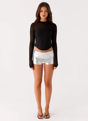 Aspire Long Sleeve Corset - Black