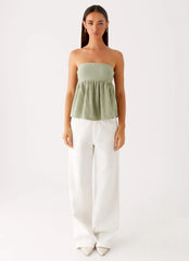 Cassie Tube Top - Sage
