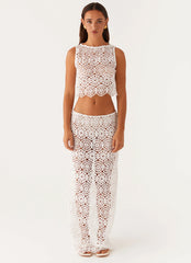 Mika Crochet Top - White