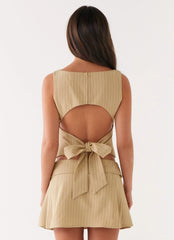 Miki Top - Beige Stripe