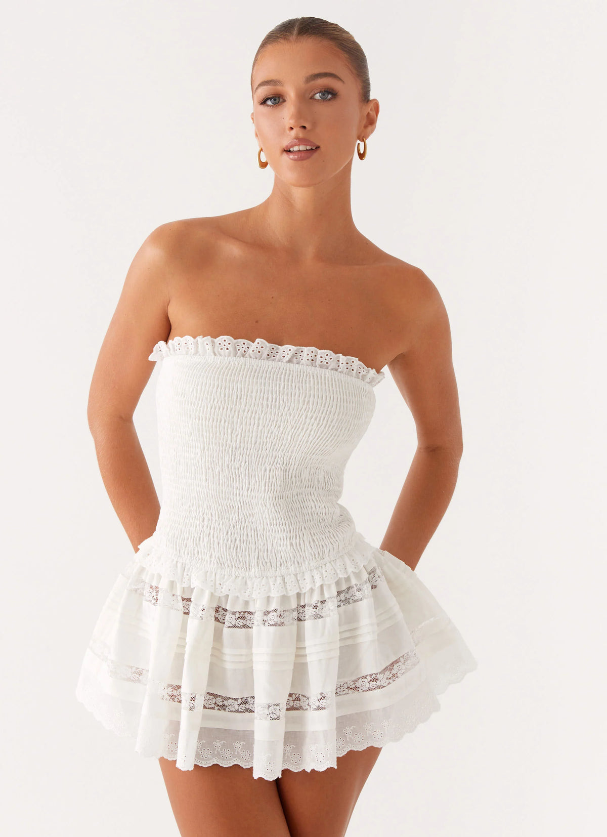 Kimia Mini Dress - White