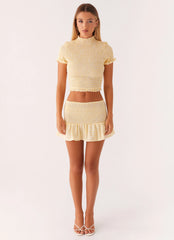 Sweetest Pie T-Shirt - Yellow Gingham