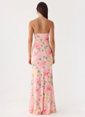 Iroha Strapless Maxi Dress - Blooming Spring