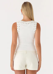 Play For It Top - Ivory
