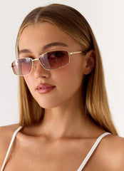 Golden Glow Sunglasses - Gold