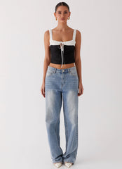 Ryder Bustier Top - Black