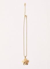 Hibiscus Gold Necklace - Gold