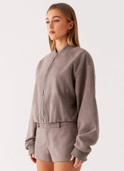 Thats Chill Bomber Jacket - Grey