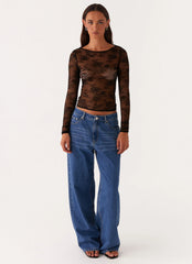 Blanca Lace Top - Black