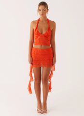 End Of Us Halterneck Top - Orange