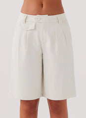 Tammy Suiting Jorts - Ivory