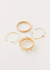 Blossom Stack Bracelets - Gold