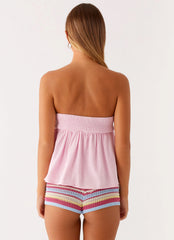 Cassie Tube Top - Pink